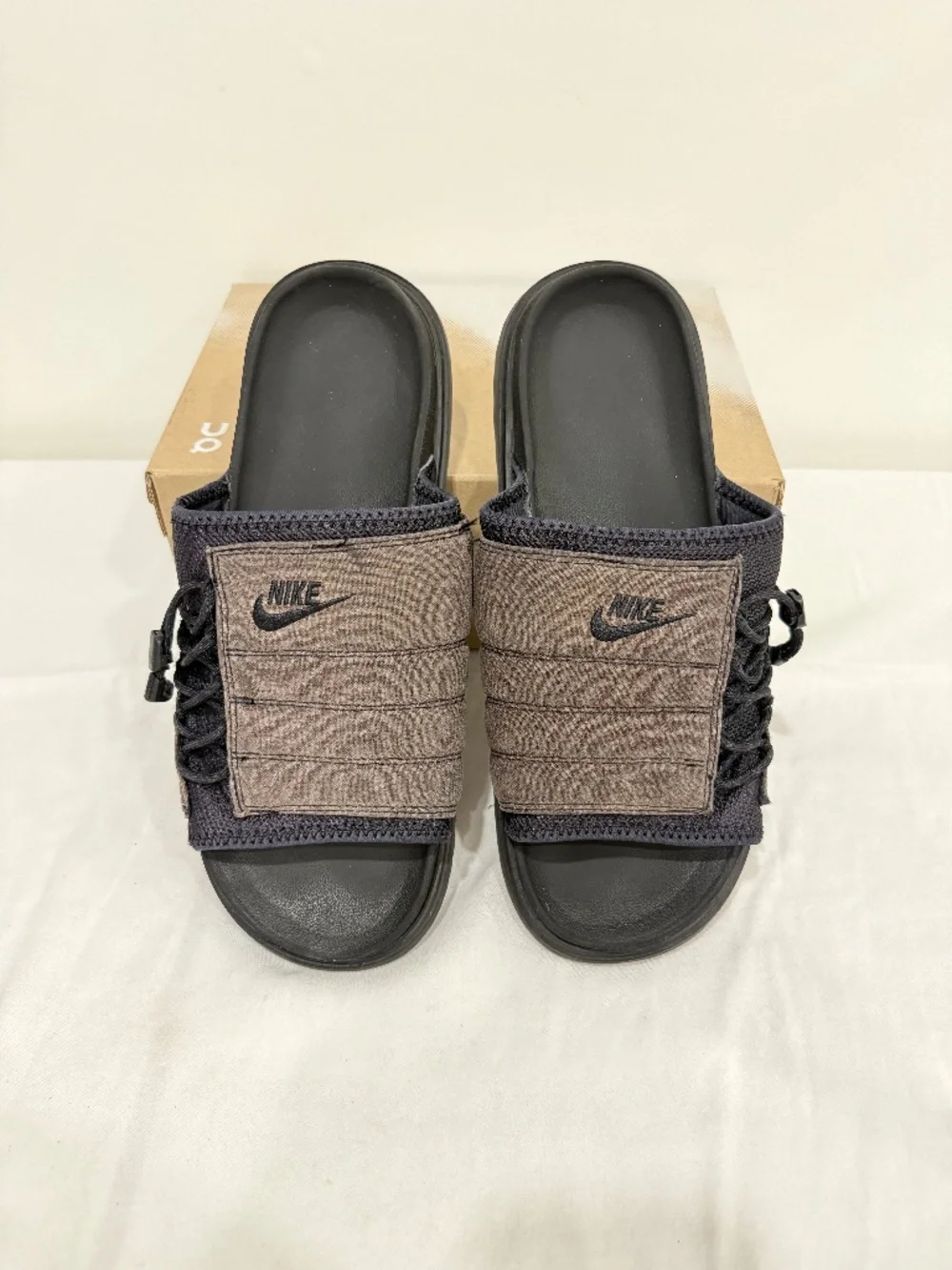 Used W/O Box! Men's Nike Asuna Slides Black Summer Casual Sandals Size 13
